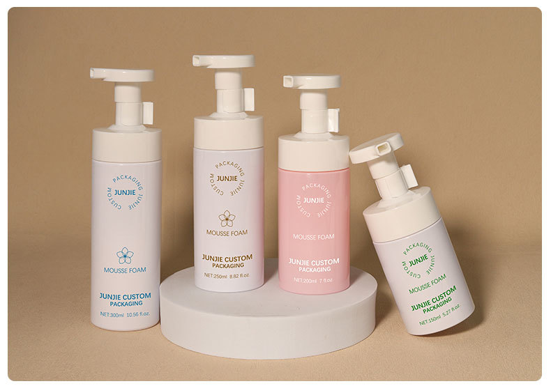 300ml Custom Pink Blue 200ml Plastic Foaming Pump Bottle Hand Wash Liquid Facial Cleanser Soap Plastic Foam Bottle
