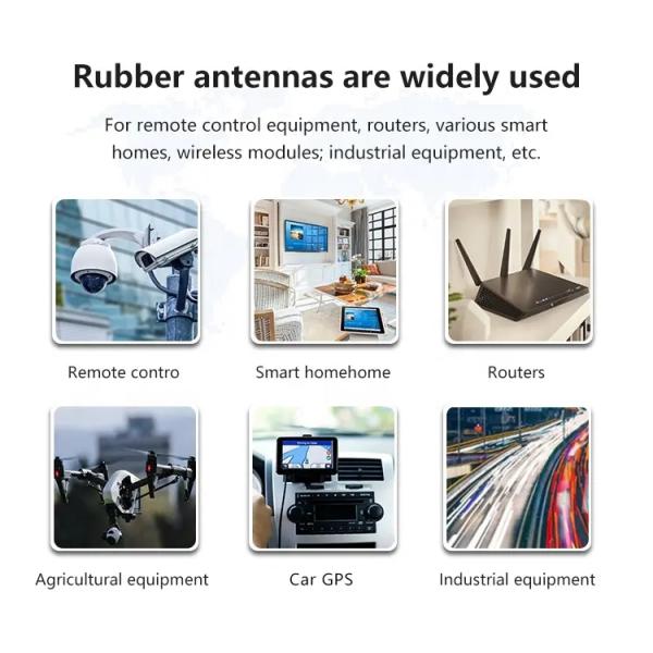 WIFI 2.4G Folding Antenna Wireless Gateway AP Card Module External Omnidirectional High-Gain 2dbi Glue Stick Split Antenna