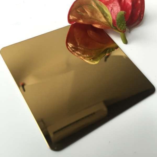 Сверхзолотой цвет зеркало листок из нержавеющей стали толщина 3 мм высокая долговечность