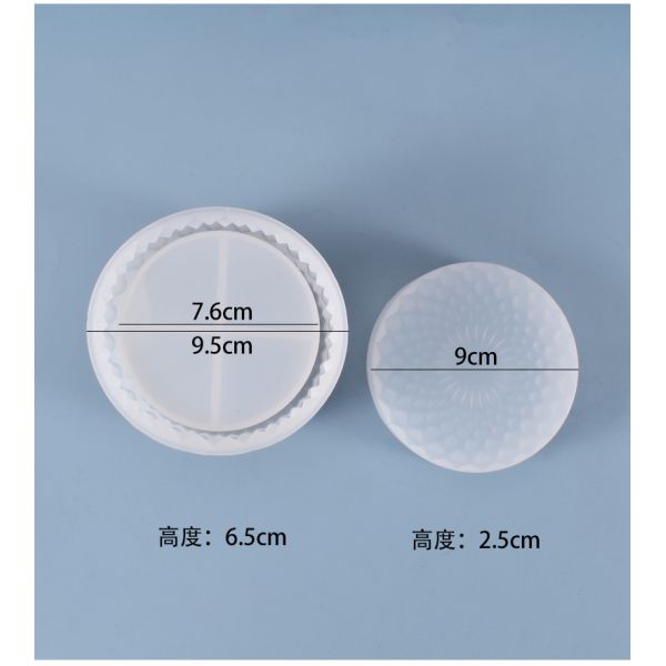 DIY crystal dropper mold, table decoration, flat bottom crystal storage tank, silicone mold, spot wholesale