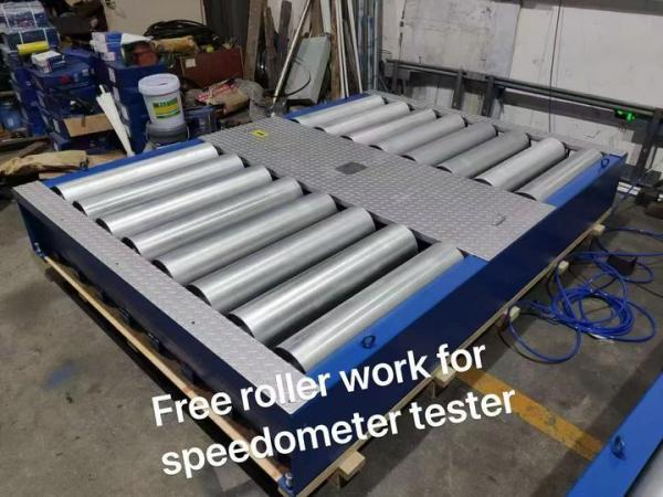 free roller 8 rollers work for brake tester speedometer dual plates side slip vehicle inspection equipments to Cambodia