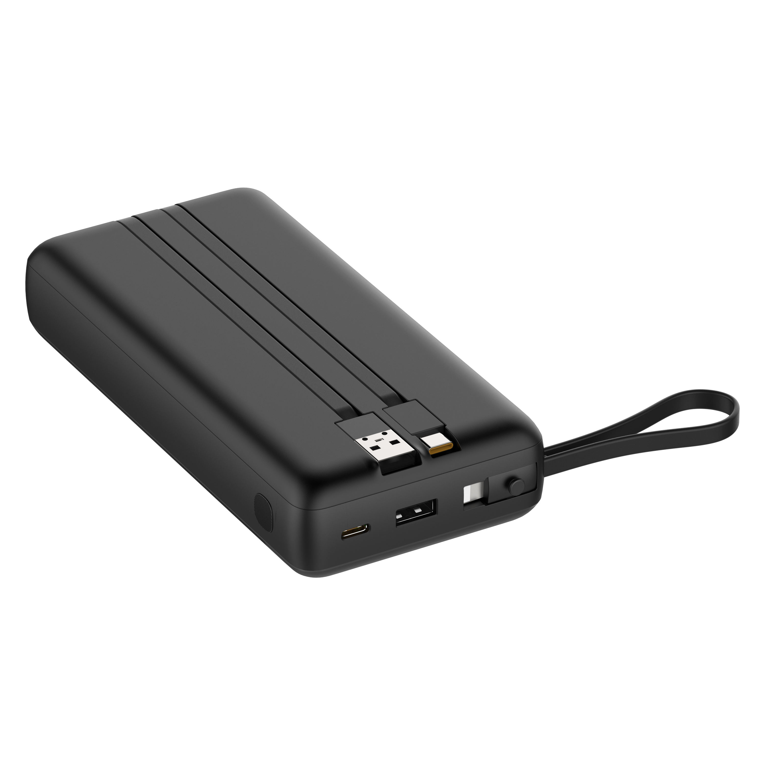 Fast Charging 30000mAh Polymer Power Bank Double USB & Type-C Multi Port PD QC Fast Charge Portable External Battery Pack ABS