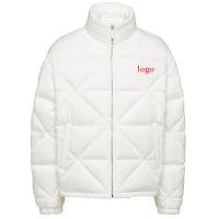 Chaqueta de invierno de alta calidad hombre abrigo cálido hombre collar de pie chaquetas de color sólido chaqueta masculina moda chaqueta masculina