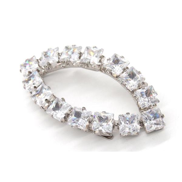 Hanging Plating Metal Shoe Buckles , Jewelry Decorative Shoe Buckles