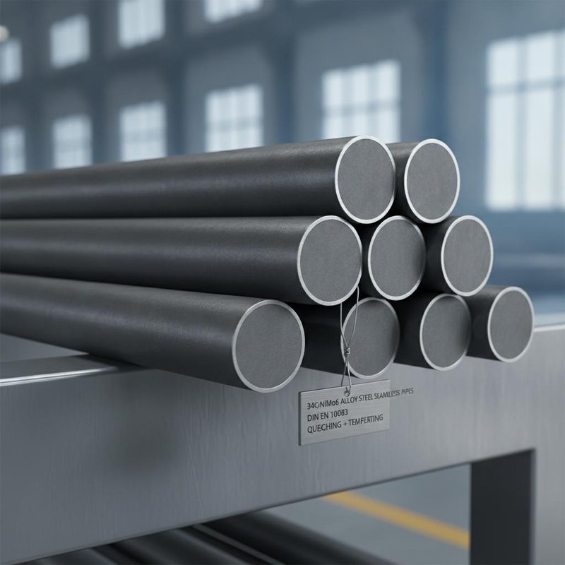 34CrNiMo6 Alloy Steel Seamless Pipes for Quenching and Tempering According to DIN EN 10083