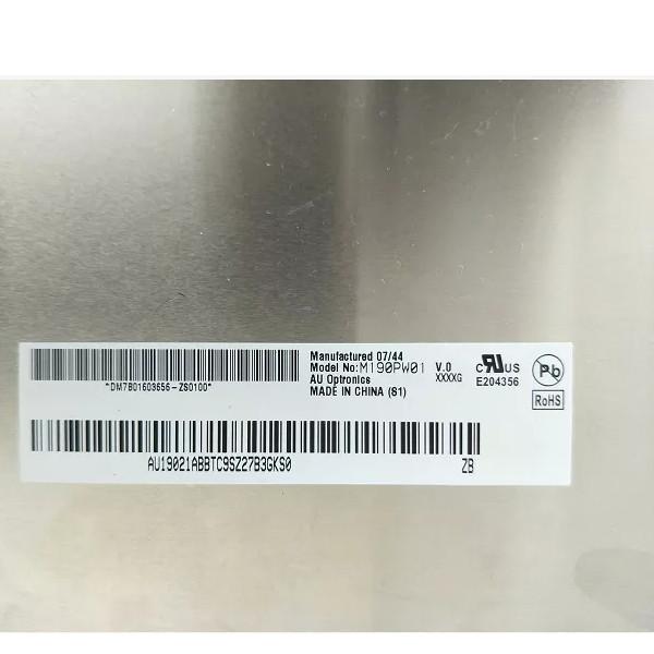 T190PW01 V0 AUO 1440×900 panneau d'écran d'affichage à cristaux liquides d'ordinateur portable de 19,0 pouces
