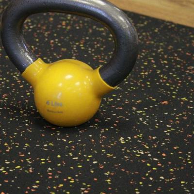 Custom Commercial Gym Flooring Rolls Green / Blue Rubber Non Slip Matting Roll