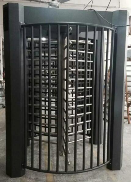 304 Stainless Steel Turnstiles Semi Automatic , Full Height Security Gates