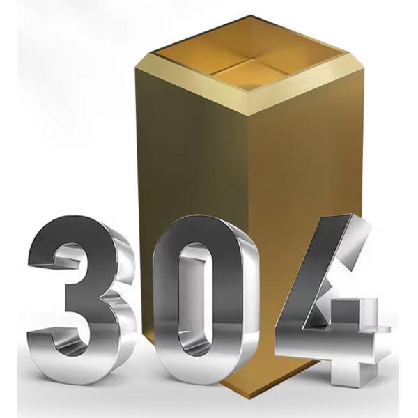 Square Stainless Steel Free Standing Washbasin Sink With PVD Nano Plating Brushed Finish