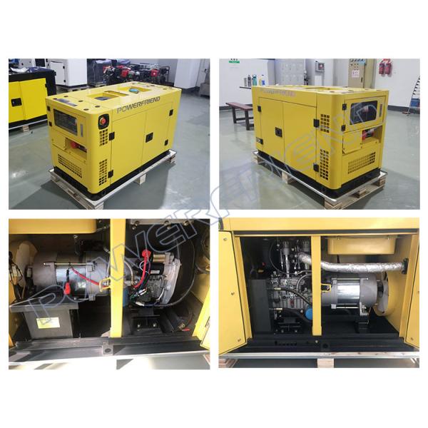 2 ruidosos portáteis do gerador diesel do poder do cilindro 60HZ 12kw baixos para o uso home