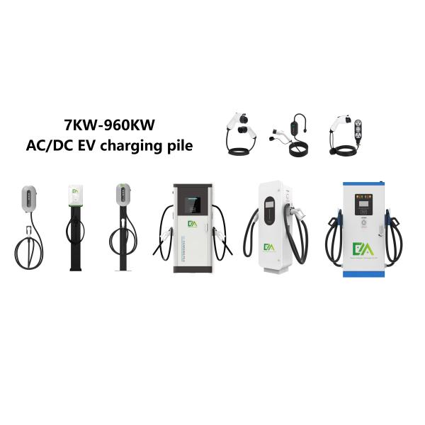Accès à la charge des véhicules électriques en Europe 7kw Écran 4g Station de recharge AC connectée à une seule arme