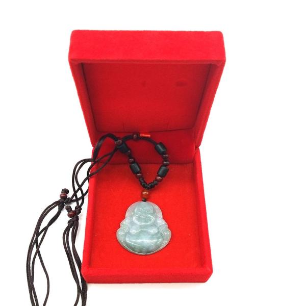 Regional Feature Jadeite Jade Pendant Buddha Statue Necklace with Traditional Chinese Style