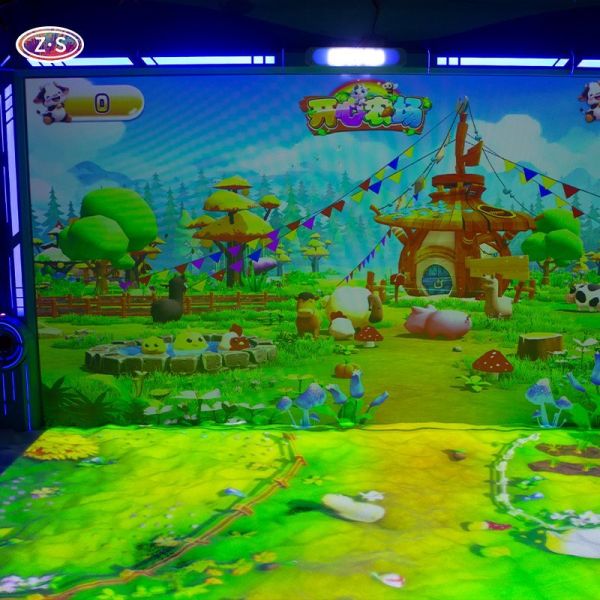 Creative Edutainment System Interactive Sand Projection Game for Kids Play Areas