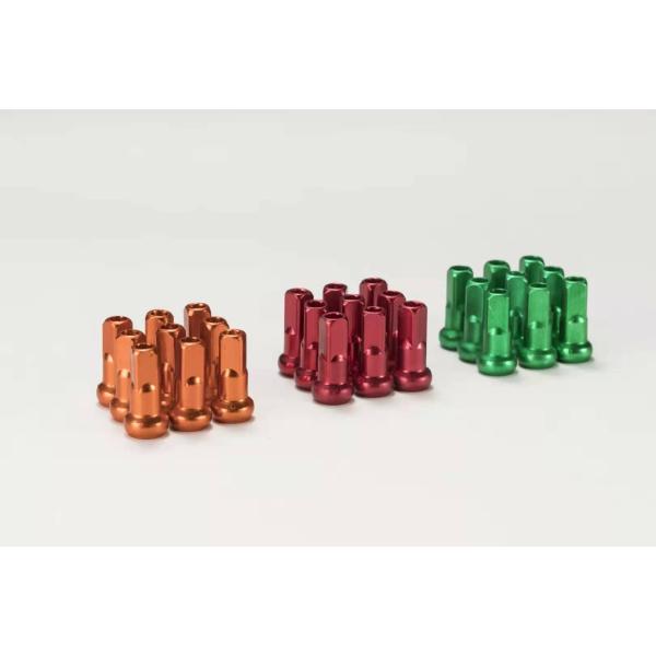 Motorcycle Stainless Steel Spokes and Blue Alloy Nipples for Optimal Functionality