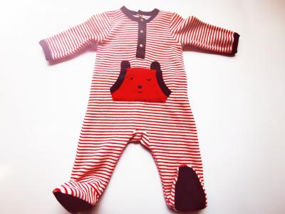 Cotton Cute Rompers For Baby Boy Reactive Print Jersey Pyjama