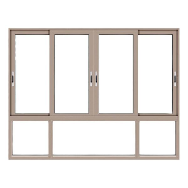 Sliding Thermally Broken Aluminum Windows Double Glazed Soundproof Screen For Villa House