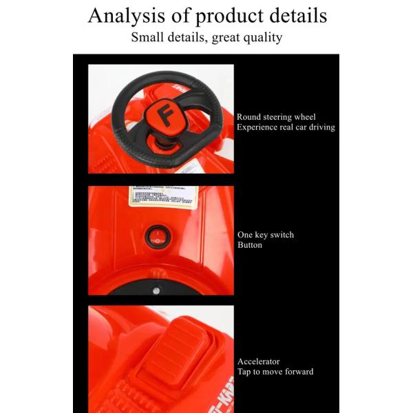 Поездка на машине 6V4 с батареей Дети Детский автомобиль Электрический дрейф Автомобиль Игрушка на 6 лет