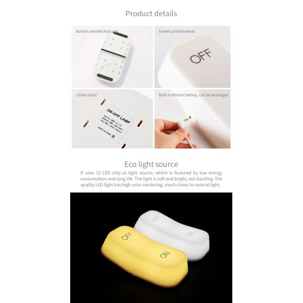 Входное напряжение DC 6V Детская ночная лампа с переключателем моделирования светодиодной световой гравитационной индукцией