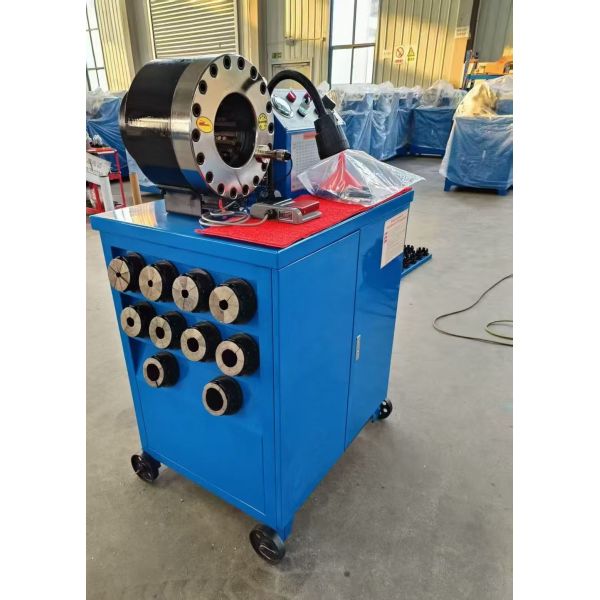 2 Inch 600T Rubber Hose Crimping Machine Higher Model Green Color 220v/240v/380v/415v Voltage With 6-51mm Crimping Range And 10 Interchangeable Dies
