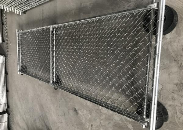 6'x10' chain link construction fence panels mesh 2.5x2.5 diameter 2.5mm