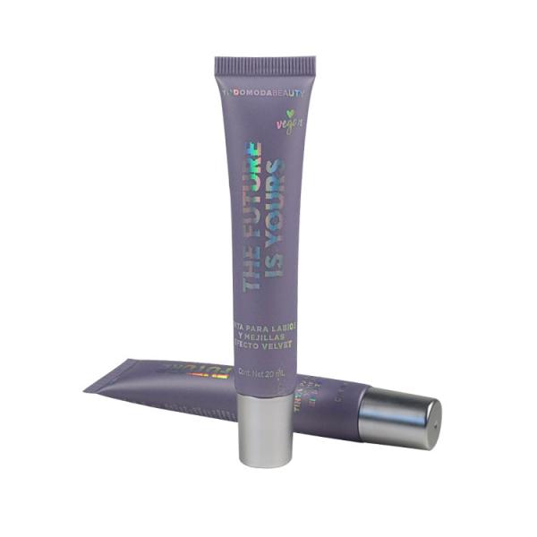 Wholesale Custom Printed LOGO PE Tube Empty Squeeze Tube White Black Cosmetic Clinker Tube For Skin Care Lotion Face Was