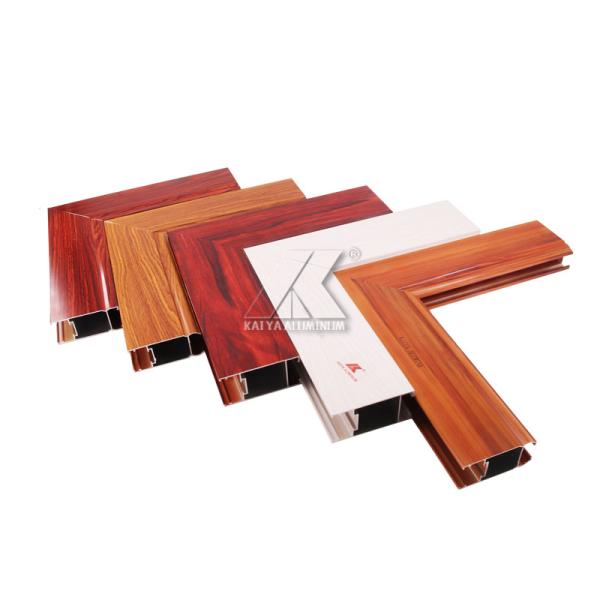Customized Extruded Alloy Aluminum Door And Window Frames - Buy Wood grain Aluminum Door And Window Frames