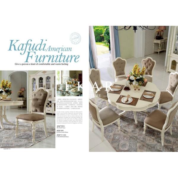 Mediterranean pastoral style white dressing table dresser