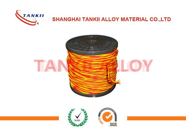 a fibra de vidro de 0.63mm isolou o tipo de compesação vermelho KX/KC/EX/TX do fio da extensão do par termoeléctrico/fio do cabo/cabo