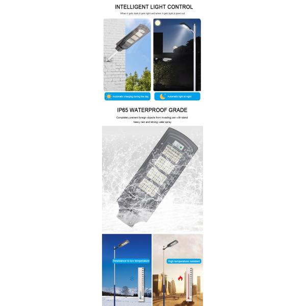 IP65 Dusk To Dawn Waterproof Solar LED Street Lights 80pcs Outdoor