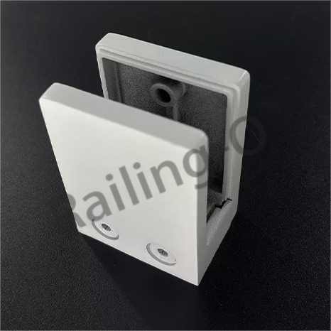 Middle Square Stainless Steel Glass Clamp 55 X 75 X 39.5mm Glass Brackets