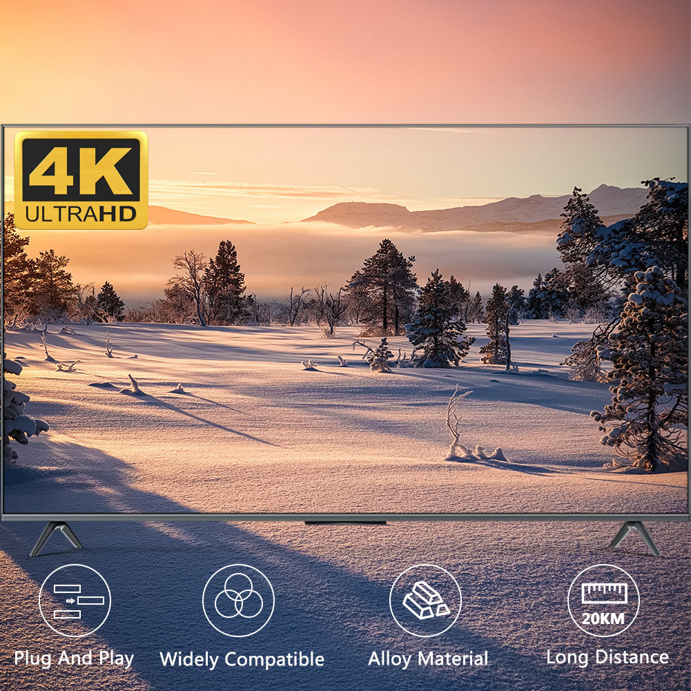 Мини 4K DVI волоконно-оптический расширитель с RS232 поддерживает все режимы до максимум 4K * 2K @ 60Hz, YUV 4:2:0
