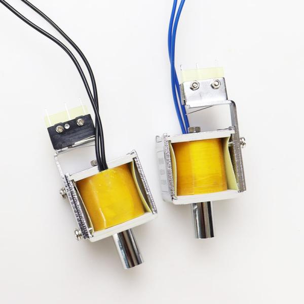 Micro Solenoid Lock Bolt Magnetic Solenoid Push Mini DC 6V/12V Electric Solenoid Lock Latching Electromagnet for 12KV