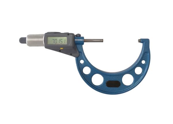 Micrómetro digital de doble pantalla de 70-100 mm con cara de medición de carburo para una medición precisa