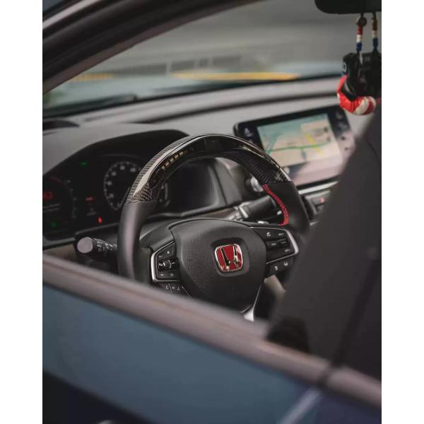 Get the Best Performance with Our Carbon Fiber Steering Wheel LED Racing Marquee