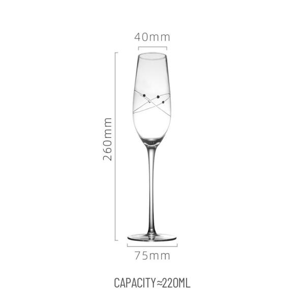 B2B Bulk:Custom 6-10oz Tempered Crystal Flutes | Hotel Bulk Glassware Lead-Free Chip-Resistant