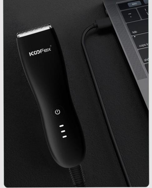 5W USB Rechargeable Waterproof Hair Trimmer For Body Groin Haircut