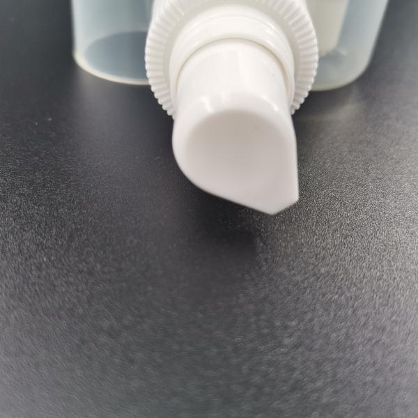 White  Ribbed Collar  24mm  Cream Dispenser Pump
