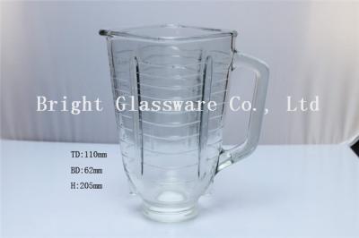 big glass juice pot with handle use in pubs, glass bottle