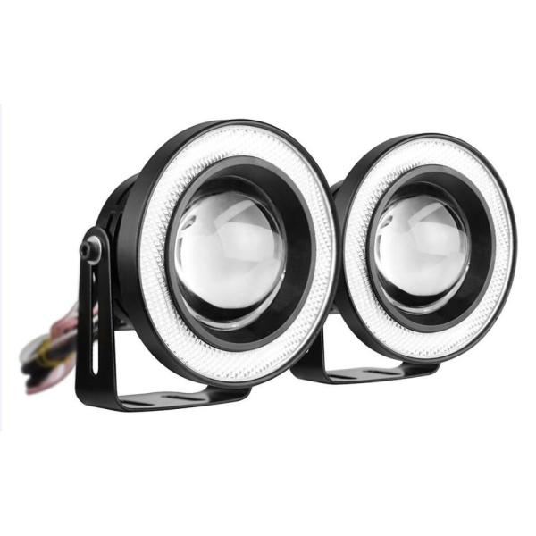 3.5 Inch Projector Led Fog Lights , Halo Angel Eye Rings Car Fog Lamps