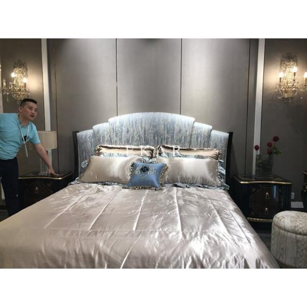 Headboard Classic Bedroom Furniture Wooden Bed Design