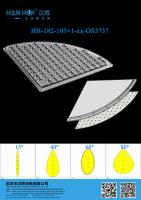 Waterproof Court Lamp Lens 3737/5050 LEDs 105pcs Optical PC