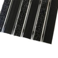 Aluminum Alloy Outdoor Entrance Floor Mats 20mm Depth Carpet Rubber Insert