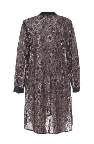 Long Lace Sexy Custom Womens Dresses Plus Size Buttons Decoration For Spring / Autumn