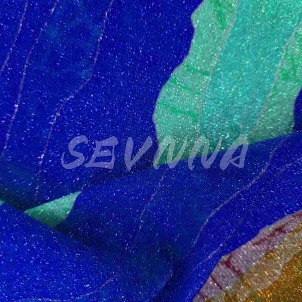59%Recycled Poly + 31%Matallic + 10%PU Double Knit Fabric RT-4330