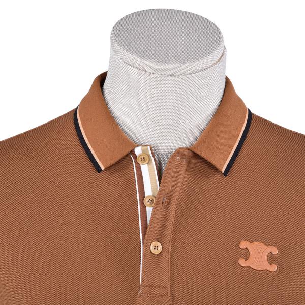 100% coton T-shirt de polo imprimé pour hommes de mode avec conception dynamique et détection d'aiguille