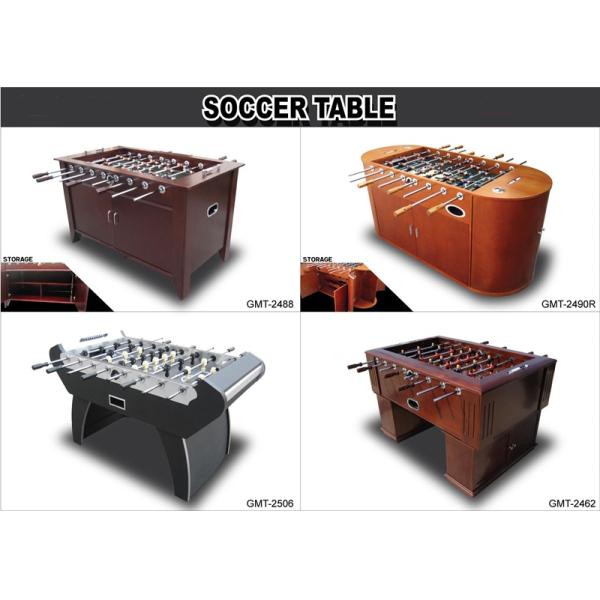 Wood Veneer Frame Heavy Duty Football Table With Durable Solid Steel Rod