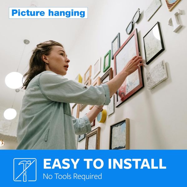Heavy Duty Double Sided Tape 1in X 16.5ft Removeable PE Foam Tape Strips for Wall Picture Hanging Poster Free Damage Adhesive