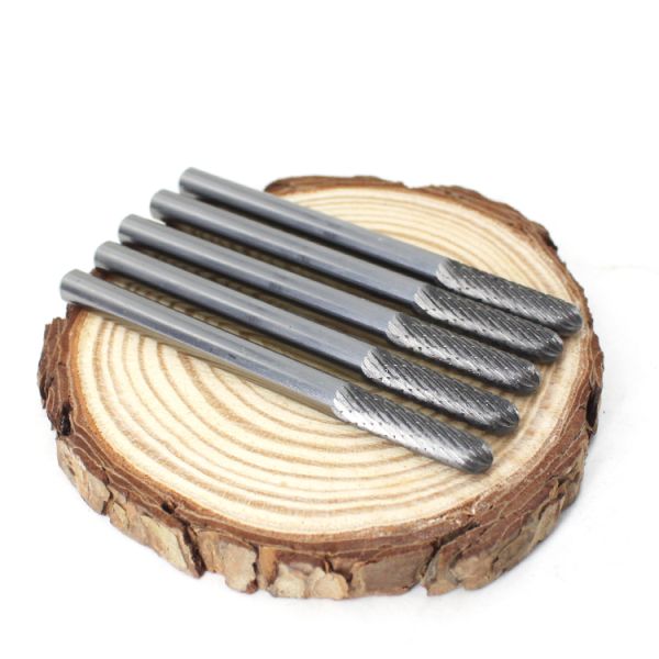 Solid Carbide Rotary Burrs for Lock Opening with Customizable Sizes and TiN Coating