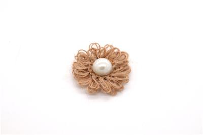Hand Sintered Edge Flower /girl flower made of satin ribbons/Hand-simulated flower Various colors Fabric, wool
