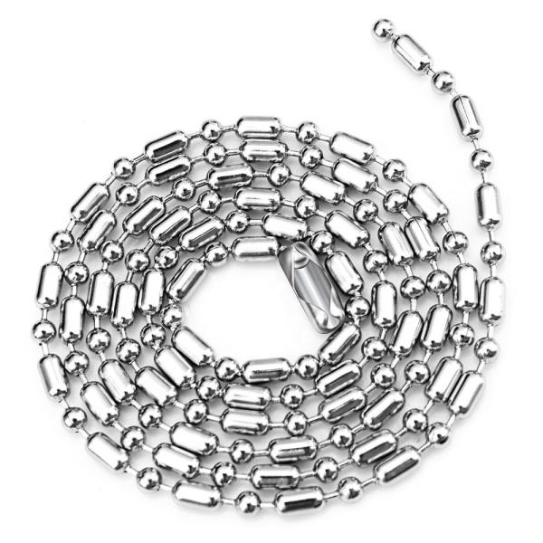 Stainless Steel Bead Chain For Necklace Silver/Gold 2.2mm and 2.4mm Wide Chain Picture